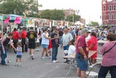 Community event in Downtown Lockhart